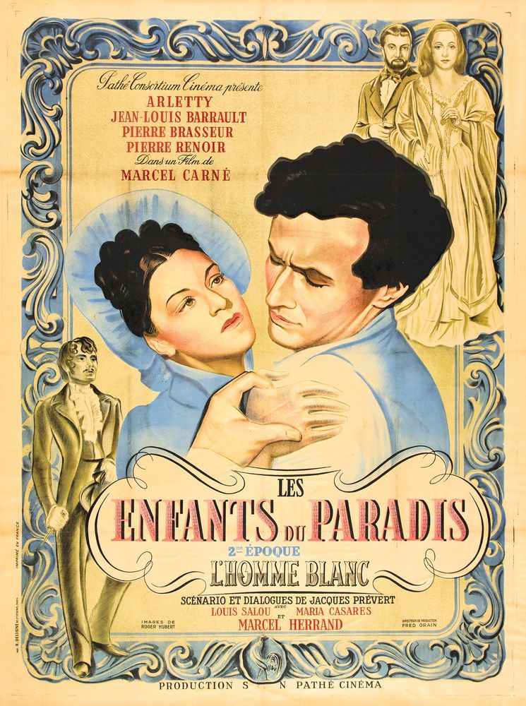 Children of Paradise (Les Enfants du Paradis) (Pathe Cinema, 1945) Part 1. French Movie Poster Reprint