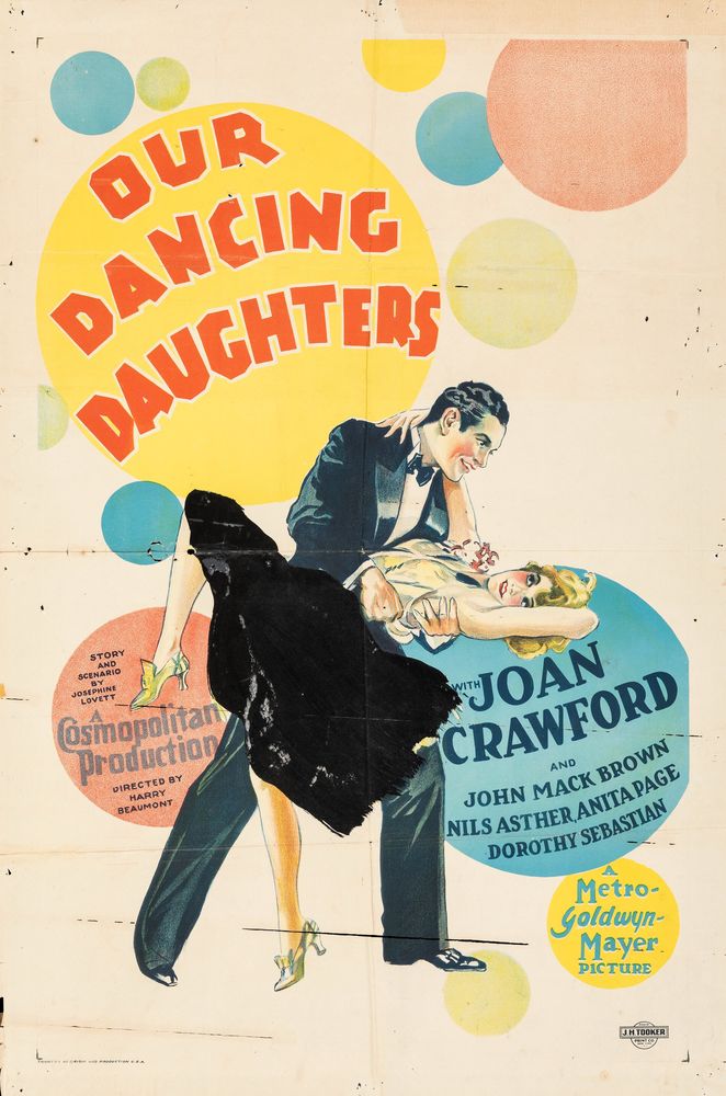 Our Dancing Daughters (MGM, 1928). Drama. Movie Poster Reprint