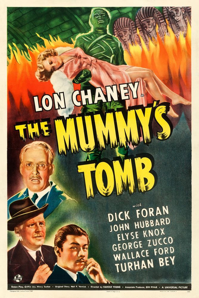 The Mummy's Tomb (Universal, 1942). Movie Poster Reprint