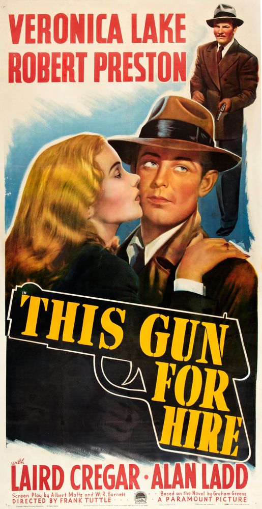 This Gun for Hire (Paramount, 1942). Movie Poster Reprint