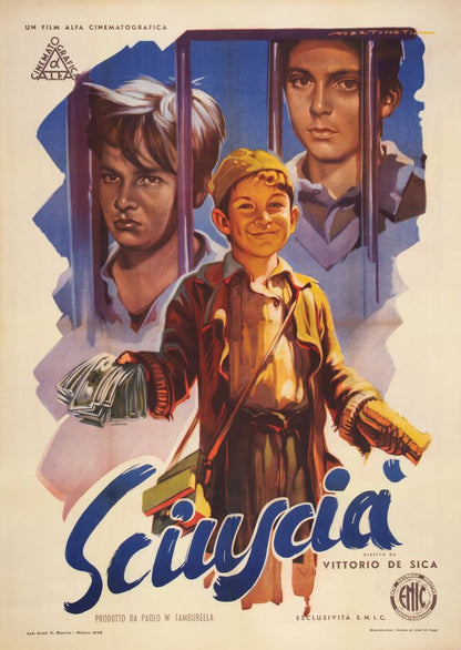 Shoe Shine (Lopert, 1946). Italian Movie Poster Reprint