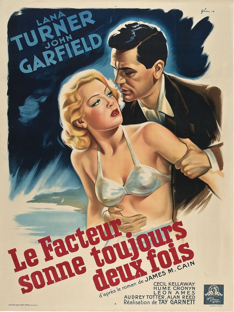 The Postman Always Rings Twice (MGM, 1946). French Movie Poster Reprint