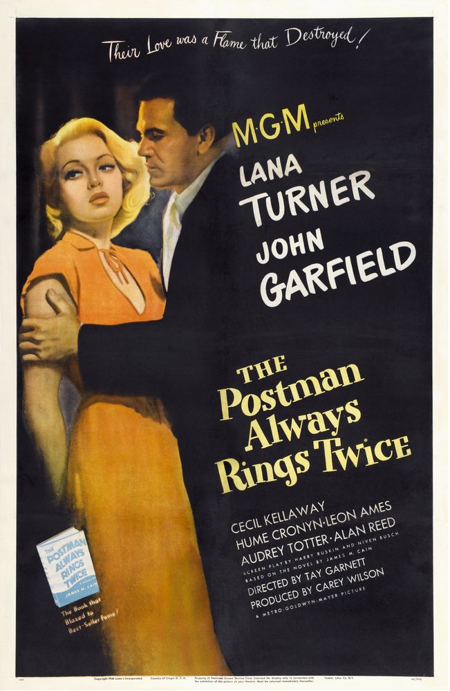 The Postman Always Rings Twice (MGM, 1946). Movie Poster Reprint