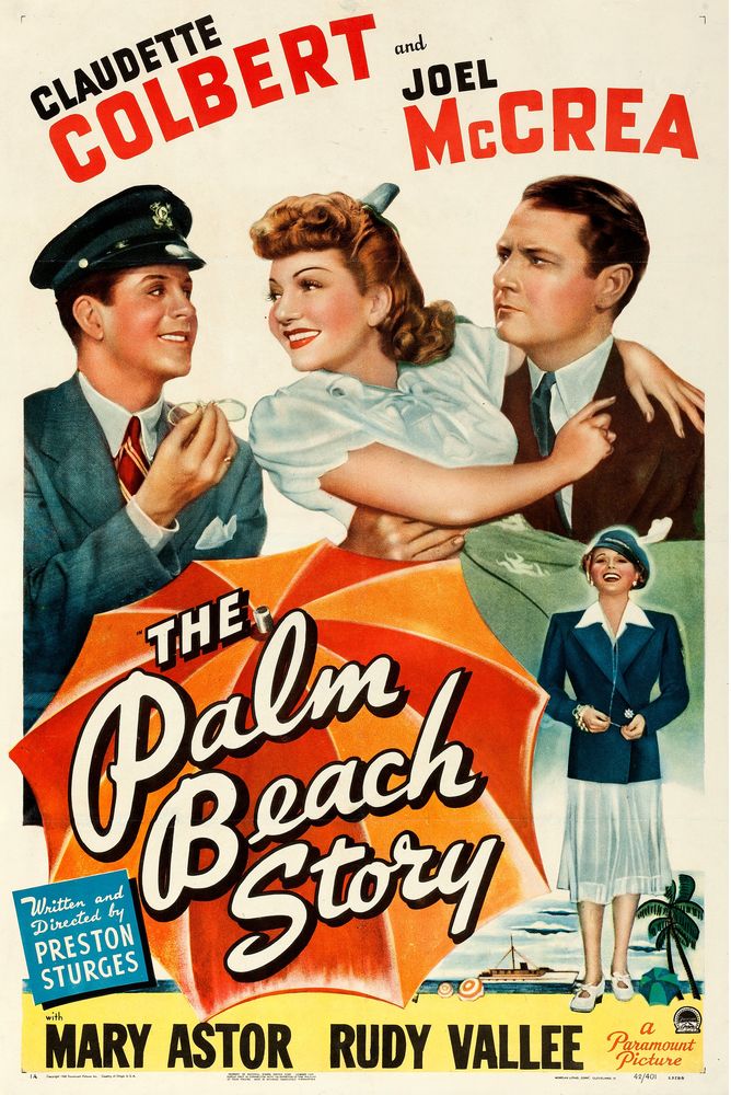 The Palm Beach Story (Paramount, 1942). Movie Poster Reprint