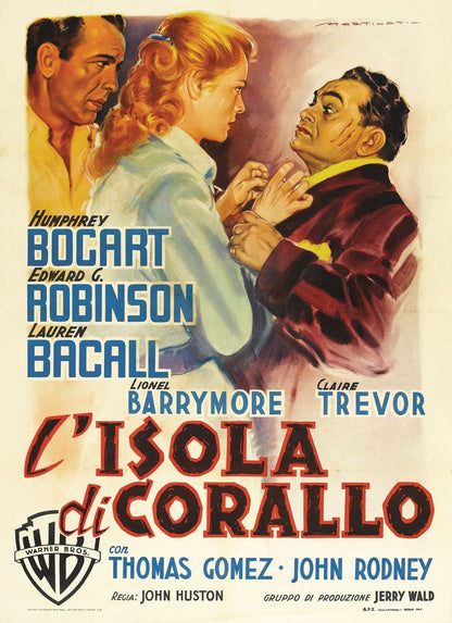 Key Largo (Warner Brothers, 1948). Italian Movie Poster Reprint