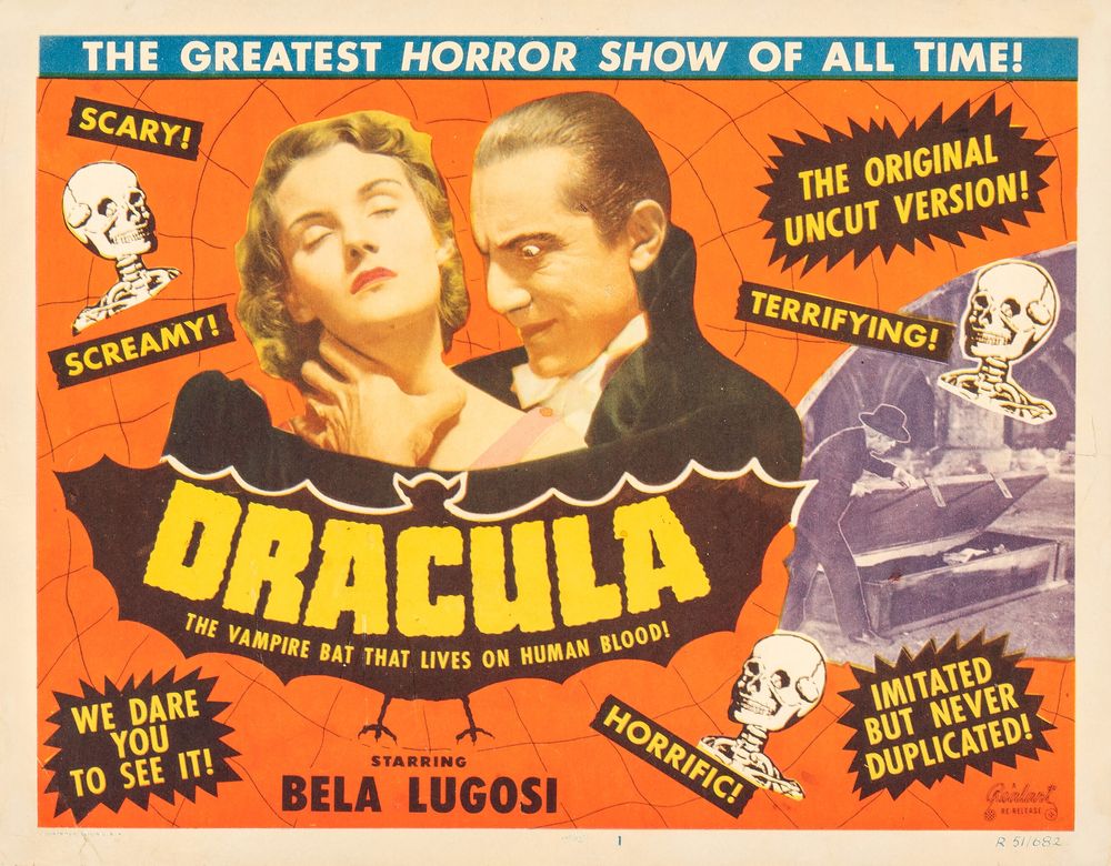 Dracula (Realart, R-1951). Horror. Movie Poster Reprint