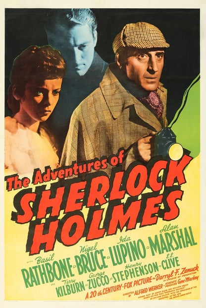 The Adventures of Sherlock Holmes (20th Century Fox, 1939). Movie Poster Reprint