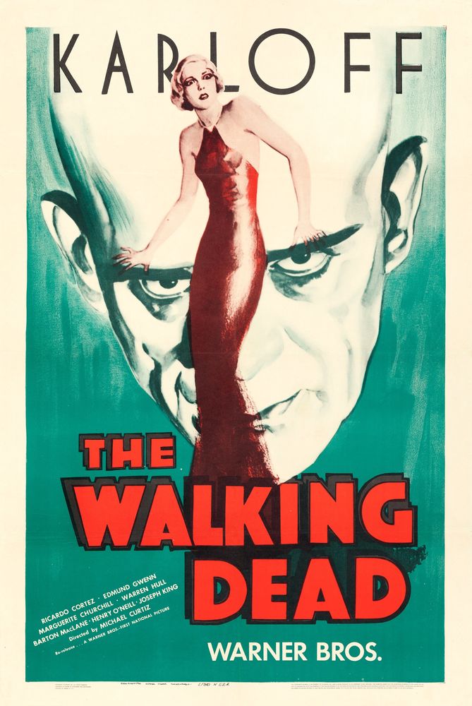 The Walking Dead (Warner Bros., R-1942). Movie Poster Reprint