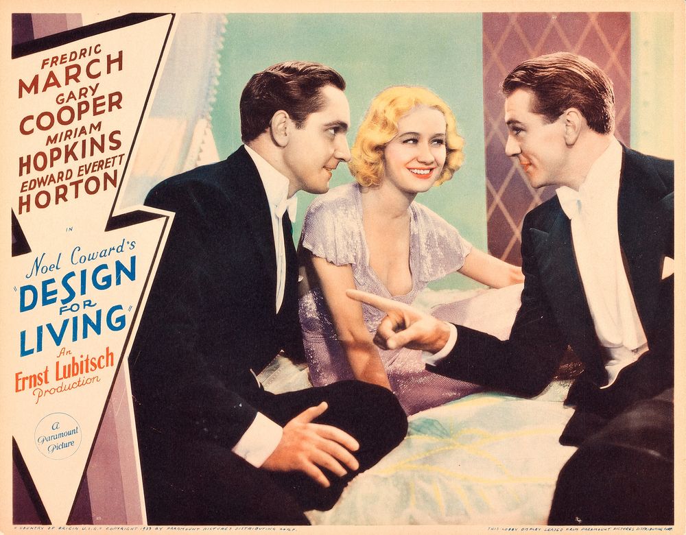 Design for Living (Paramount, 1933). Movie Poster Reprint