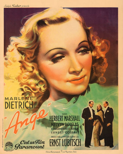 Angel (Film AB Paramount, 1937). French Movie Poster Reprint