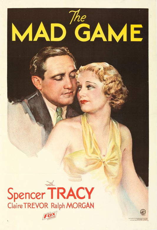 Mad Game, The (Fox, 1933). Movie Poster Reprint