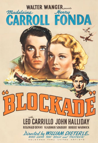 Blockade (United Artists, 1938). Movie Poster Reprint