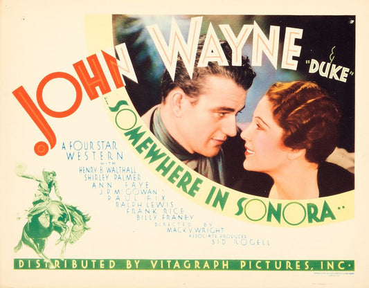 Somewhere in Sonora (Warner Bros. - First National, 1933). Movie Poster Reprint