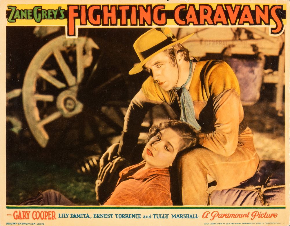 Fighting Caravans (Paramount, 1931). Western. Movie Poster Reprint