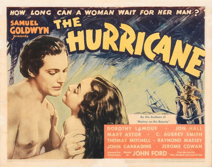 The Hurricane (United Artists, 1937). Adventure. Movie Poster Reprint