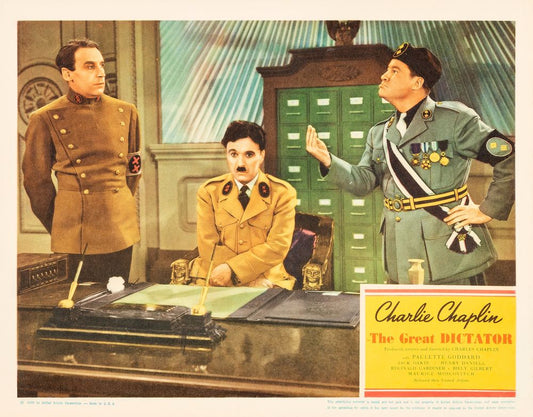 The Great Dictator (United Artists, 1940). Comedy. Movie Poster Reprint