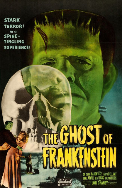 The Ghost of Frankenstein (Realart, R-1948). Movie Poster Reprint