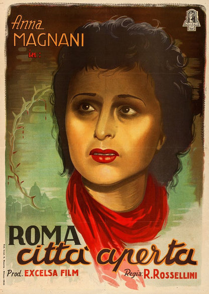 Rome, Open City (Minerva, 1945). Italian Movie Poster Reprint