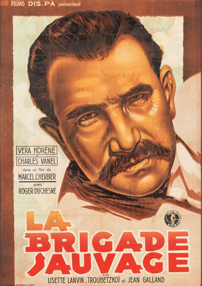 The Savage Brigade (Soci¨¦t¨¦ Nouvelle des Films Dispa, 1939). Trimmed French Poster, Jean Colin Artwork. Comedy. Movie Poster Reprint