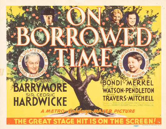 On Borrowed Time (MGM, 1939). Fantasy. Movie Poster Reprint