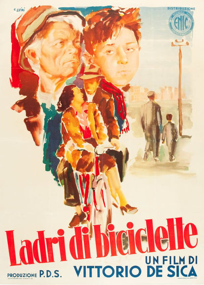 The Bicycle Thief (ENIC, 1948). Italian Movie Poster Reprint