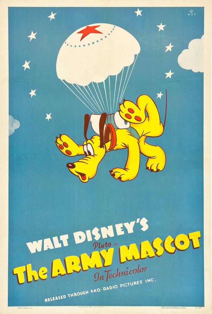 The Army Mascot (RKO, 1942). One Sheet- Movie Poster Reprint