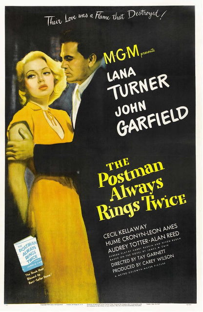 The Postman Always Rings Twice (MGM, 1946).- Movie Poster Reprint