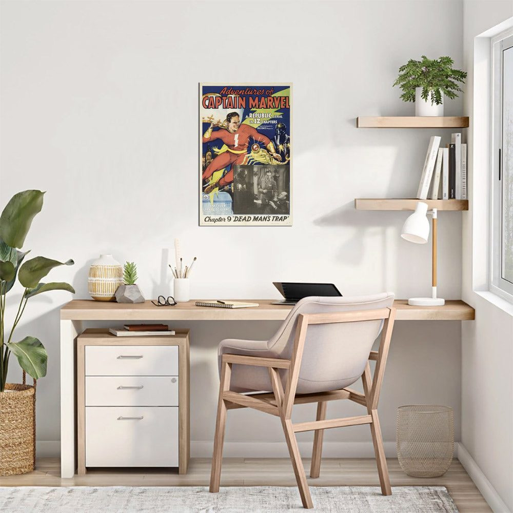 Adventures of Captain Marvel (Republic, 1941). Chapter 9 "Dead Man's Trap." - Movie Poster Reprint