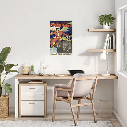 Adventures of Captain Marvel (Republic, 1941). Chapter 9 "Dead Man's Trap." - Movie Poster Reprint