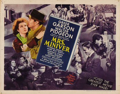 Mrs. Miniver (MGM, 1942).- Movie Poster Reprint