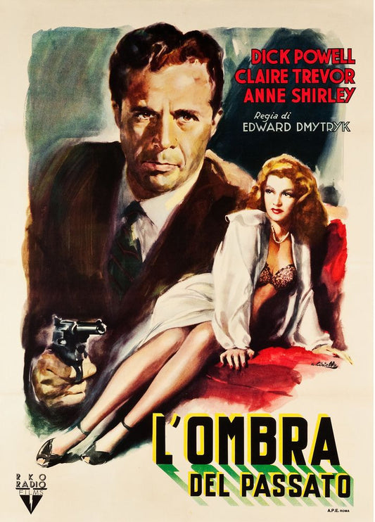 Murder, My Sweet (RKO, 1940s). Italian First Post War Release- Movie Poster Reprint