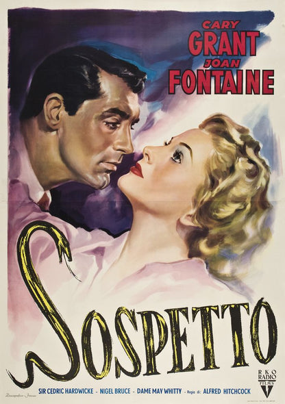 Suspicion (RKO, R-1954). Italian- Movie Poster Reprint