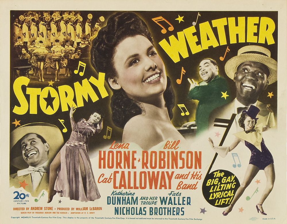 Stormy Weather (20th Century Fox, 1943).- Movie Poster Reprint