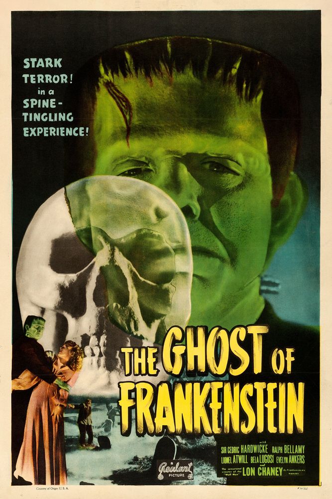 The Ghost of Frankenstein (Realart, R-1948). One Sheet (27" X 41").- Movie Poster Reprint