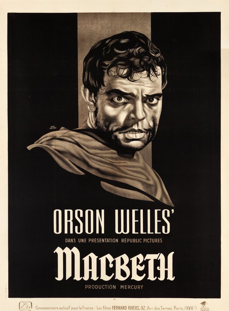 Macbeth (Republic, 1950). French- Movie Poster Reprint