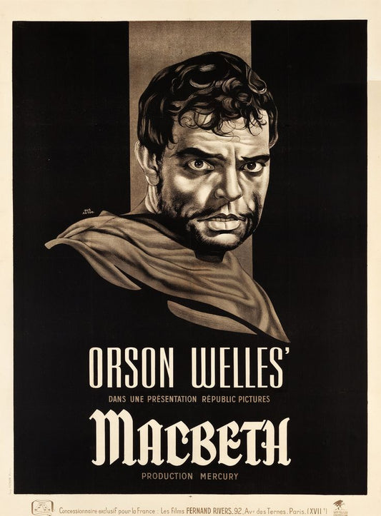 Macbeth (Republic, 1950). French- Movie Poster Reprint