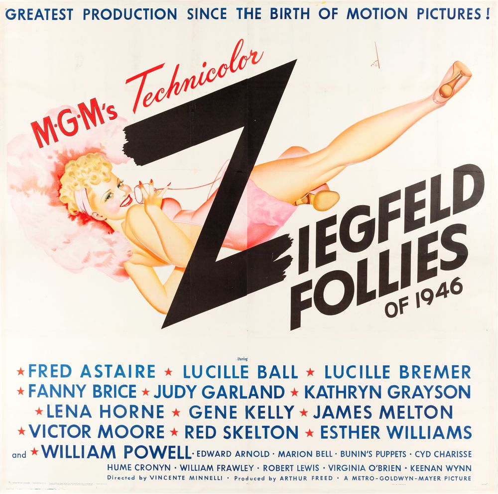 Ziegfeld Follies (MGM, 1945). George Petty Art.- Movie Poster Reprint