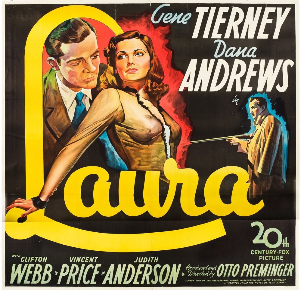 Laura (20th Century Fox, 1944).- Movie Poster Reprint