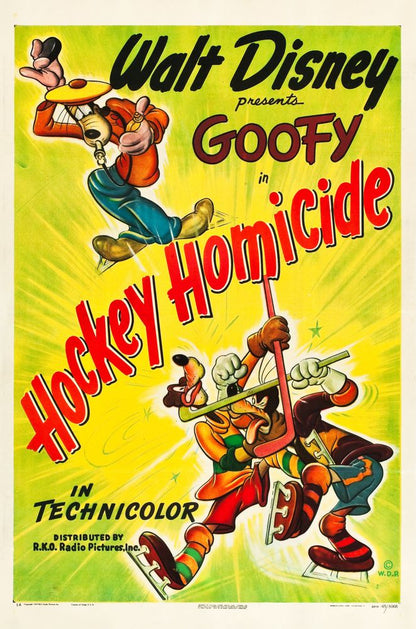 Hockey Homicide (RKO, 1945).- Movie Poster Reprint