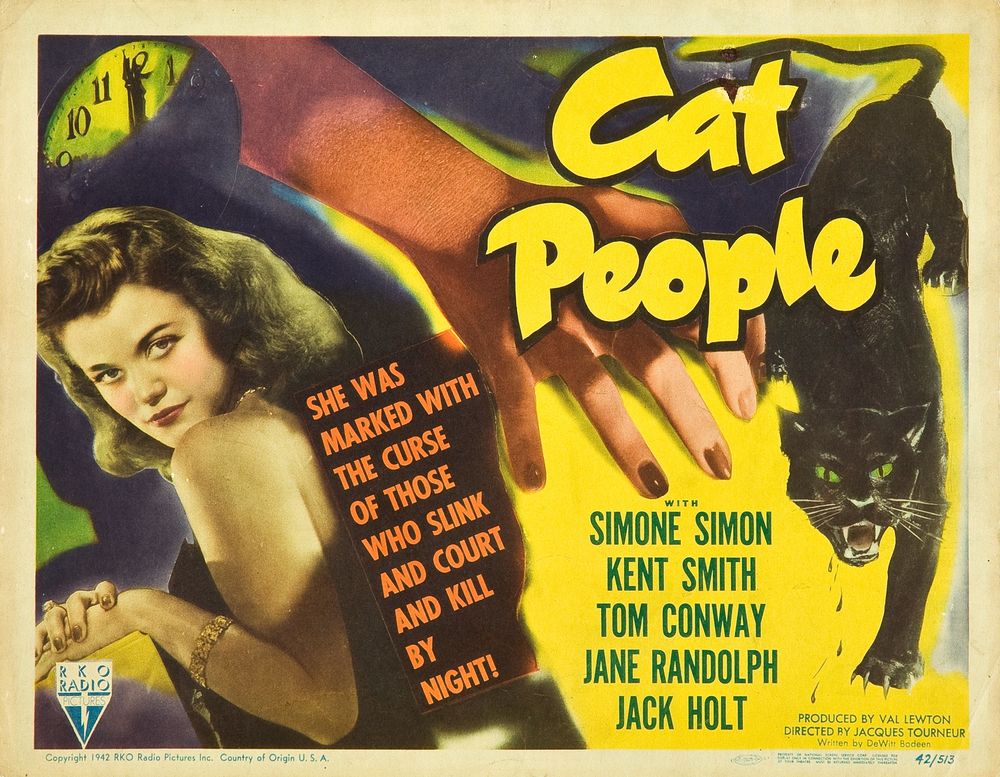 Cat People (RKO, 1942).- Movie Poster Reprint