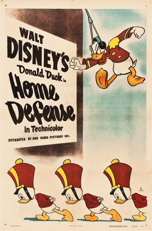 Donald Duck in Home Defense (RKO, 1943).- Movie Poster Reprint