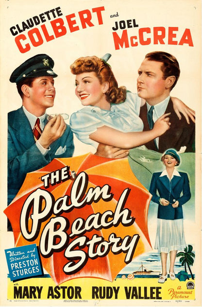 The Palm Beach Story (Paramount, 1942).- Movie Poster Reprint