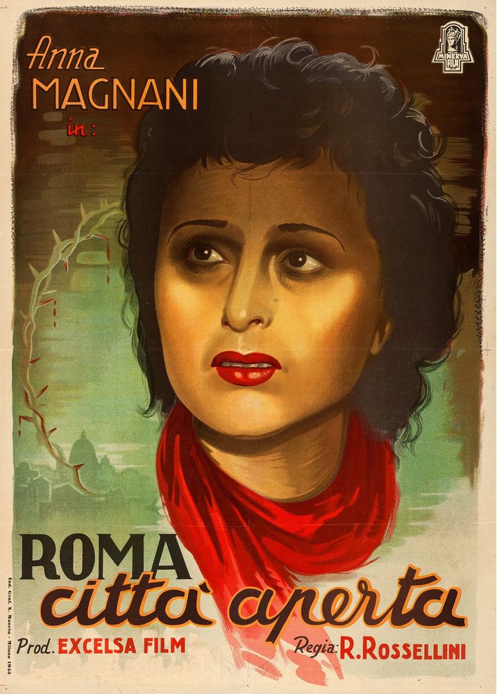 Rome, Open City (Minerva, 1945). Italian- Movie Poster Reprint