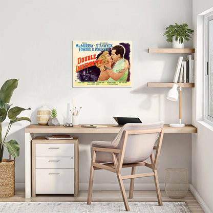 Double Indemnity (Paramount, 1944). Style A.- Movie Poster Reprint