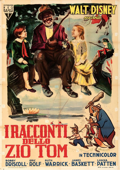 Song of the South (RKO, 1950). First Release Italian- Movie Poster Reprint