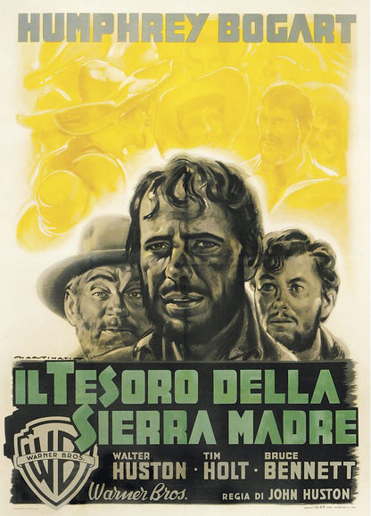 Treasure of the Sierra Madre (Warner Brothers, 1948). Italian- Movie Poster Reprint