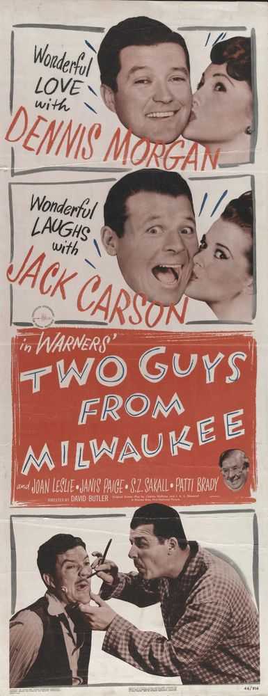 Two Guys from Milwaukee (Warner Brothers, 1946).- Movie Poster Reprint