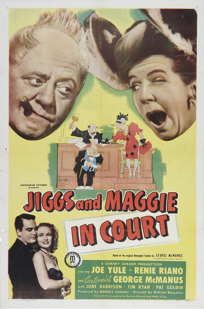 Jiggs and Maggie in Court (Monogram, 1948).- Movie Poster Reprint