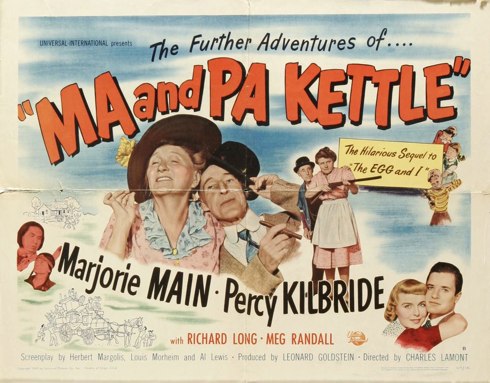 Ma and Pa Kettle (Universal International, 1949) - Movie Poster Reprint