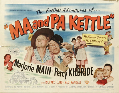 Ma and Pa Kettle (Universal International, 1949) - Movie Poster Reprint